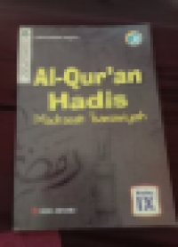 Image of Al-qur'an hadis kelas IX